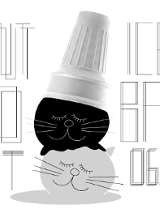 Białe tło z grafiką dwóch głów kotów leżącycj na sobie. Na nich stoi rożek od lodów. Całość przypomina topiące się lody. Po lewej napis "Silent Disco Kot". Po prawej napis "Ice, Ice Babe 06.09 20:00"