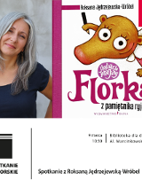 Zdjęcie autorki i okladki ksiązki o Florce
