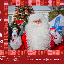 Na obrazu reklamującym Spotkanie ze św. Mikołajem z Laponii, jest widoczny wspomniany mikołaj. Poza tym, widoczne są napisy, które informują o warunkach wydarzenia.