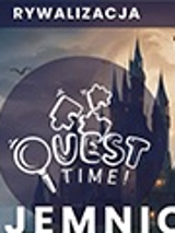 Plakat zapraszający na wydarzenie, na tle ciemnego nieba zamek z wieżami, wokół których latają trzy duże ptaki