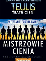 Obrazek przedstawia plakat promujący występ ukraińskiego teatru cieni Teulis.