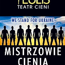 Obrazek przedstawia plakat promujący występ ukraińskiego teatru cieni Teulis.