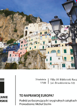 Obrazek do wydarzenia przedstawia widok najprawdopodobniej z południa Europy. Budynki z zielonymi okiennicami wspinające się na wysoka skarpę, urwisko, starsza zabudowa i rusztowanie.