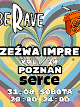 Plakat, wielokolorowe serce, dookoła balony, napisy informujące o wydarzeniu.