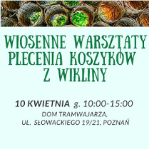 Nazwa wydarzenia pod grafiką przedstawiającą kosze wiklinowe.