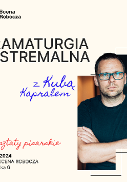 Plakat, po prawej stronie zdjęcie mężczyzny, po lewej opis wydarzenia