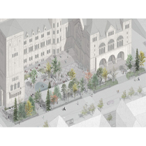 Wizualizacja placu przed Zamkiem