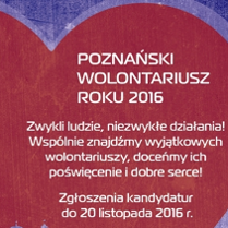 XVII edycja konkursu Poznański Wolontariusz Roku