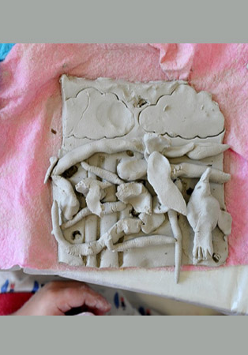 Figurki ulepione z gliny