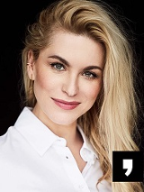 Katarzyna Bonda na zdjęciu.