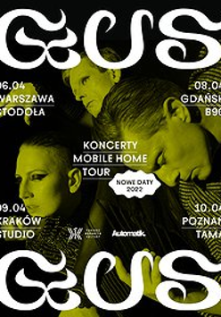 Zdjęcie członków zespołu oraz nazwa zespołu i trasy.