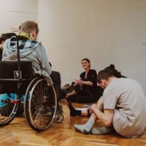 Zdjęcie zrobione w trakcie spektaklu.