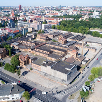 Zdjęcie z drona terenu Starej Rzeźni.