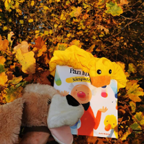 na zdjęciu jedna z książek o Panu Kuleczce.