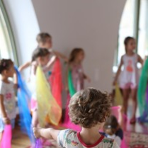 Na zdjęciu fragment warsztatów dla dzieci.