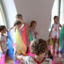 Na zdjęciu fragment warsztatów dla dzieci.