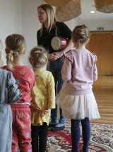 Na zdjęciu fragment warsztatów dla dzieci.