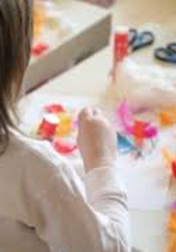 Na zdjęciu fragment warsztatów dla dzieci.