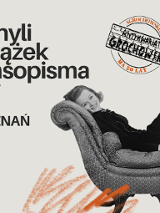 W prawej części grafiki biało-czarne zdjęcie kobiety rozłożonej wygodnie w fotelu, po lewej napisy informujące o wydarzeniu.