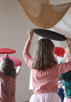 Na zdjęciu fragment warsztatów dla dzieci.