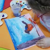 Na zdjęciu fragment warsztatów dla dzieci.