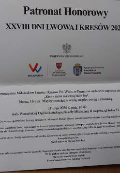 Zdjęcie zaproszenia na koncert.