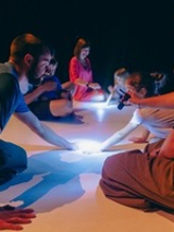 Na zdjęciu fragment warsztatów dla dzieci.