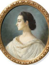 Życie sztuką. Gołuchów Izabeli z Czartoryskich Działyńskiej Data początku: 27 maj 2018 Data końca - 19 sierpień 2018 M. Meleniewska, Izabela z Czartoryskich Działyńska - portret namalowany wg pastelu P. A. Coeffier znajdującego się w Muzeum Czartoryskich w Krakowie