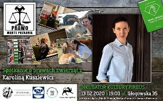 Spotkanie o prawach zwierząt z adw. Karoliną Kuszlewicz