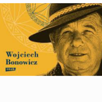 Na żółtym tle zdjęcie Wojciecha Bonowicza.