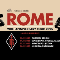 Baner promujący wydarzenie. Nazwa wydarzenia, data i zdjęcie Artystów.