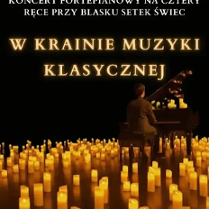 Baner promujący wydarzenie. Nazwa wydarzenia i zdjęcie osób artystycznych.