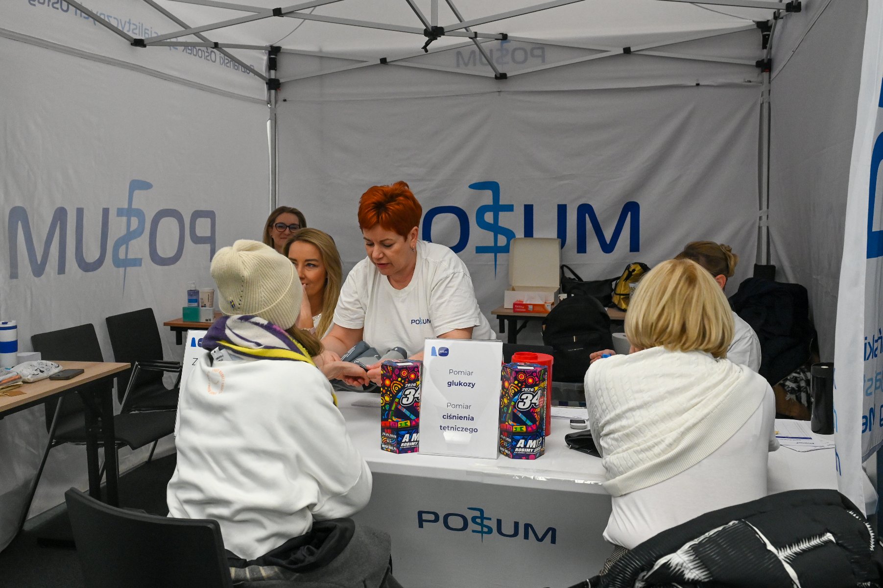 Strefa Zdrowia podczas WOŚP - stoisko POSUM