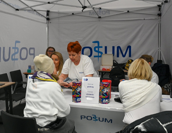 Strefa Zdrowia podczas WOŚP - stoisko POSUM