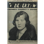 Na zdjęciu szantażystka Maria Lewandowska na okładce "Tajnego detektywa" (nr 5 z 1932 roku)