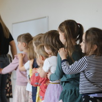 Na zdjęciu fragment warsztatów dla dzieci.