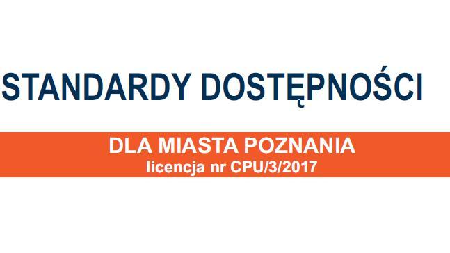 Standardy Dostępności dla Miasta Poznania - grafika artykułu