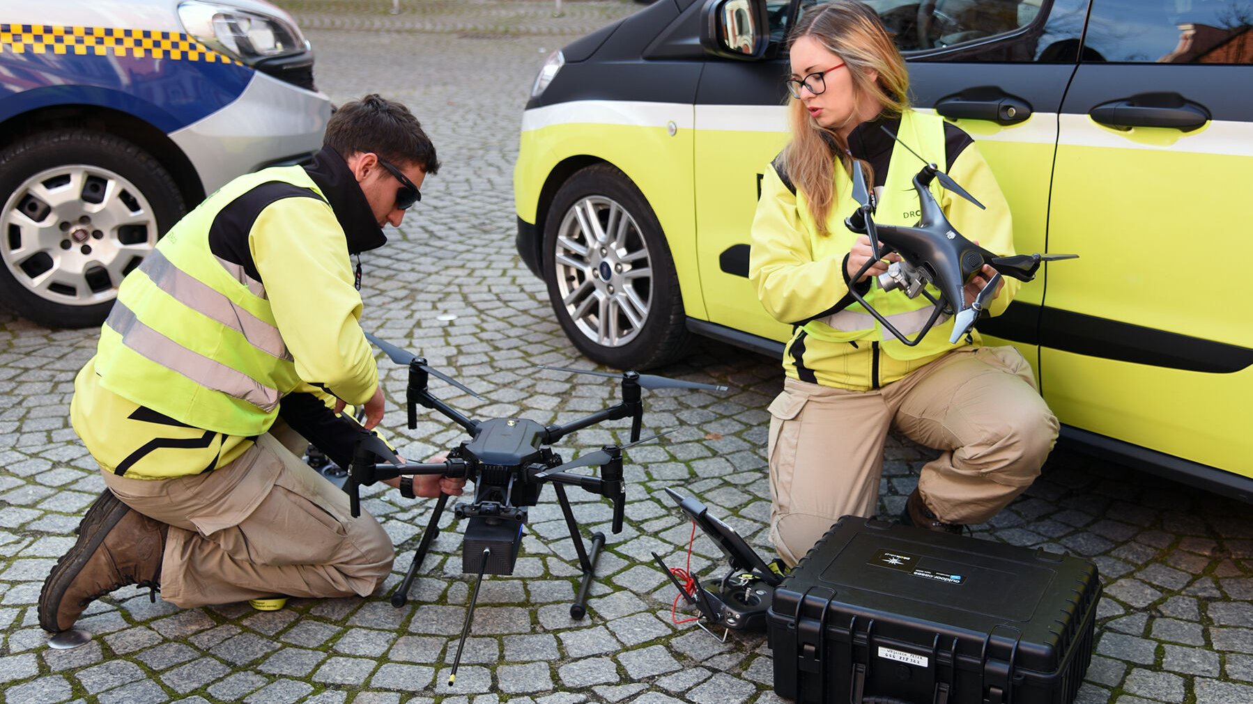 Dron bada jakość powietrza w mieście