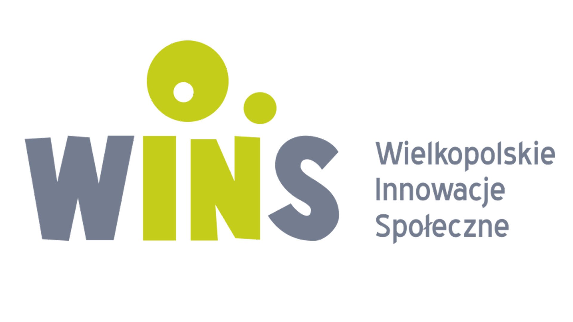 Grafika: logotyp WINS na białym tle. Duże szare i zielone litery, obok rozwinięcie strótu: Inkubator Innowacji Społecznych - grafika artykułu