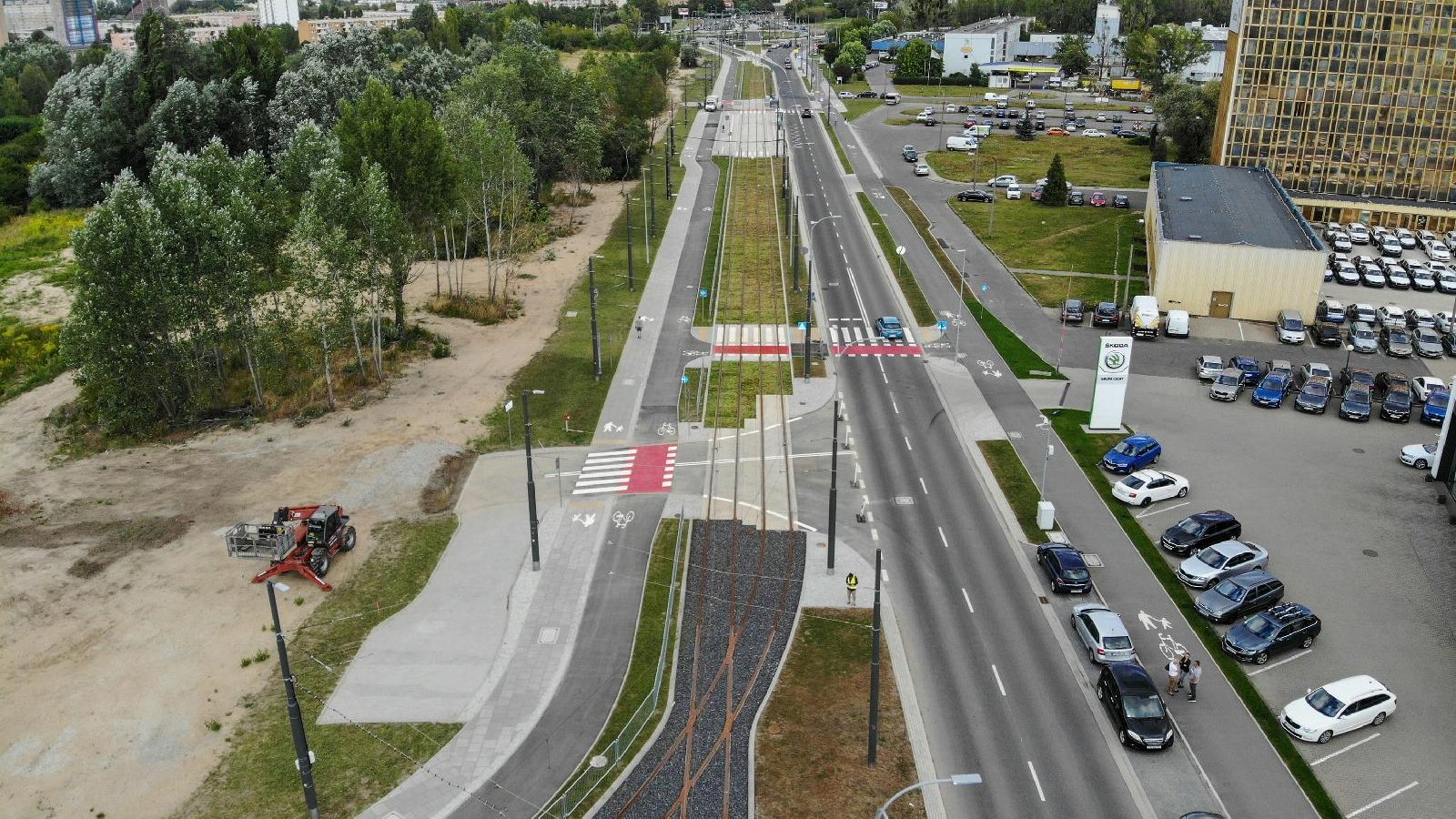 Nowa trasa tramwajowa wzdłuż ul. Unii Lubelskiej fot. PIM