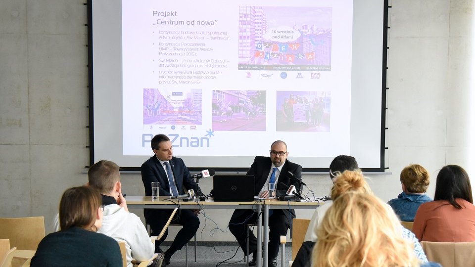 Ofensywa rewitalizacyjna miasta. Konferencja prasowa w Bramie Poznania