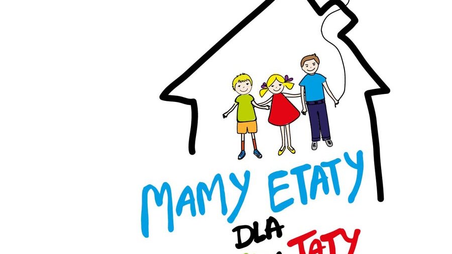 Logo kampanii "Mamy etaty dla mamy i taty"