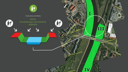 Wiadomo już, w jakich miejscach można będzie legalnie spożywać alkohol na terenach nadwarciańskich