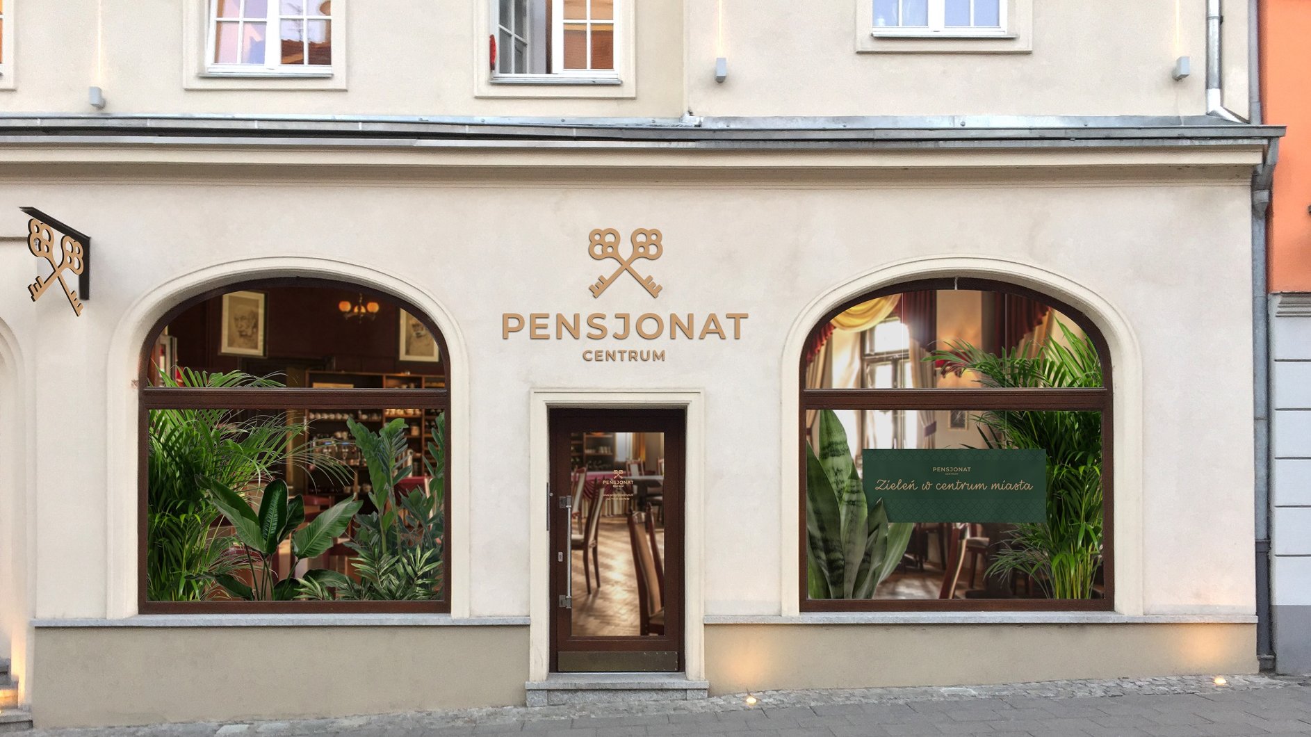 Pensjonat Centrum - Anna Nahumko, projekt wizualizacji wzorcowej witryny