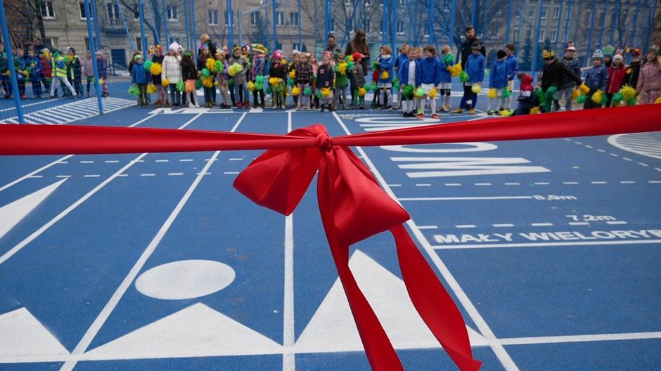 Sportowa część Ogrodu Jordanowskiego nr 1, przy ul. Solnej została oficjalnie otwarta/ fot. Zespołu Szkół Mistrzostwa Sportowego nr 2