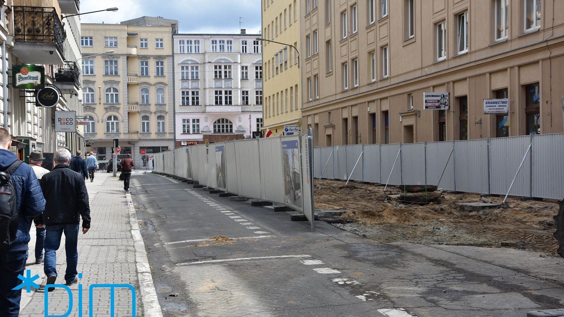 Trwają prace rozbiórkowe na ulicach Taczaka i Garncarskiej fot. PIM