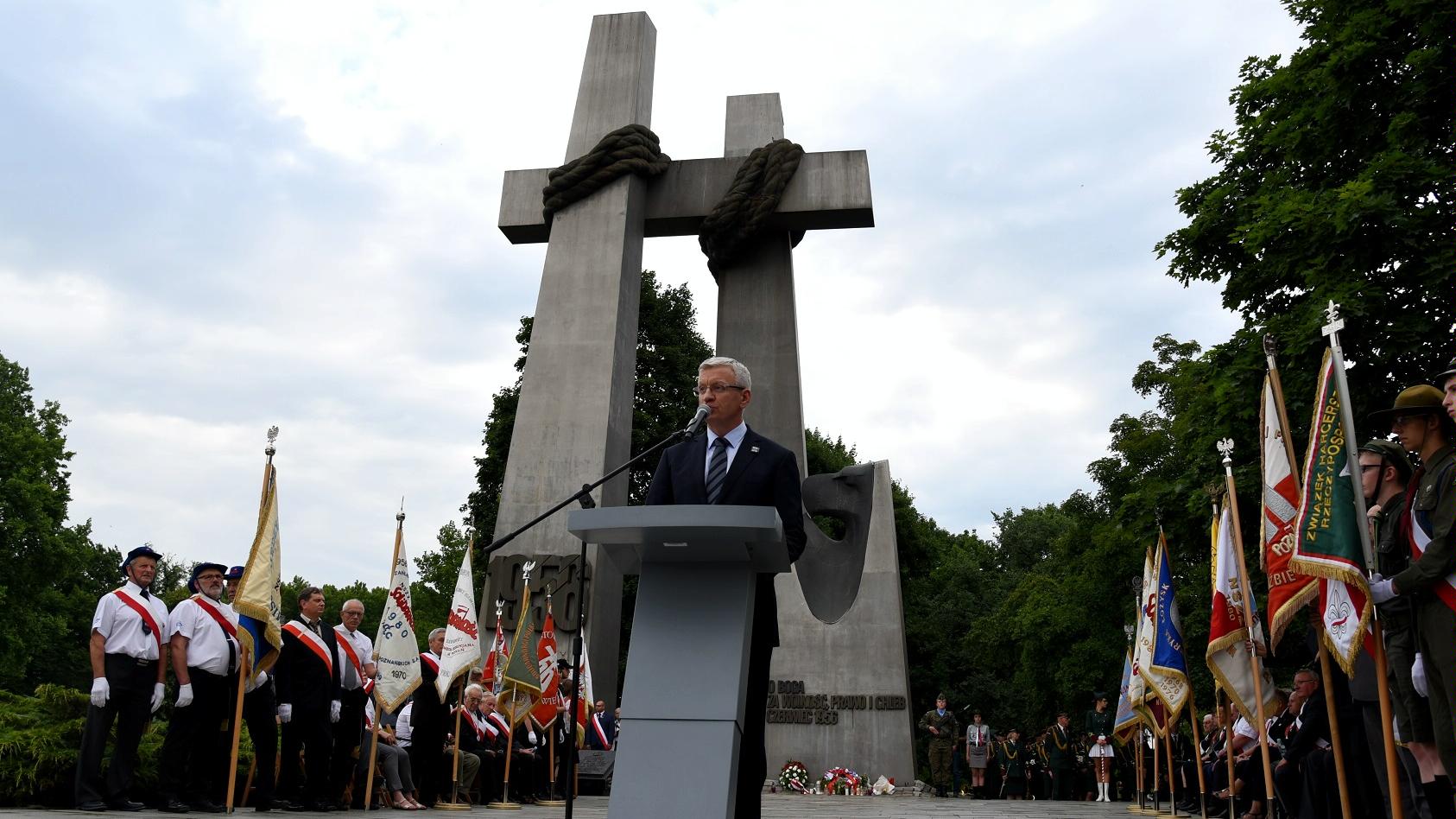 Głównym punktem obchodów będzie uroczystość pod Pomnikiem Poznańskiego Czerwca '56, która rozpocznie się o godz. 18.30 - grafika artykułu