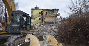 Wyburzenia budynków na trasie tramwaju na Naramowice fot. PIM