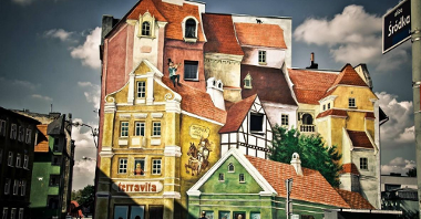 Słynny mural na Śródce zrealizowała Fundacja Artystyczno - Edukacyjna Puenta w ramach konkursu Centrum Warte Poznania