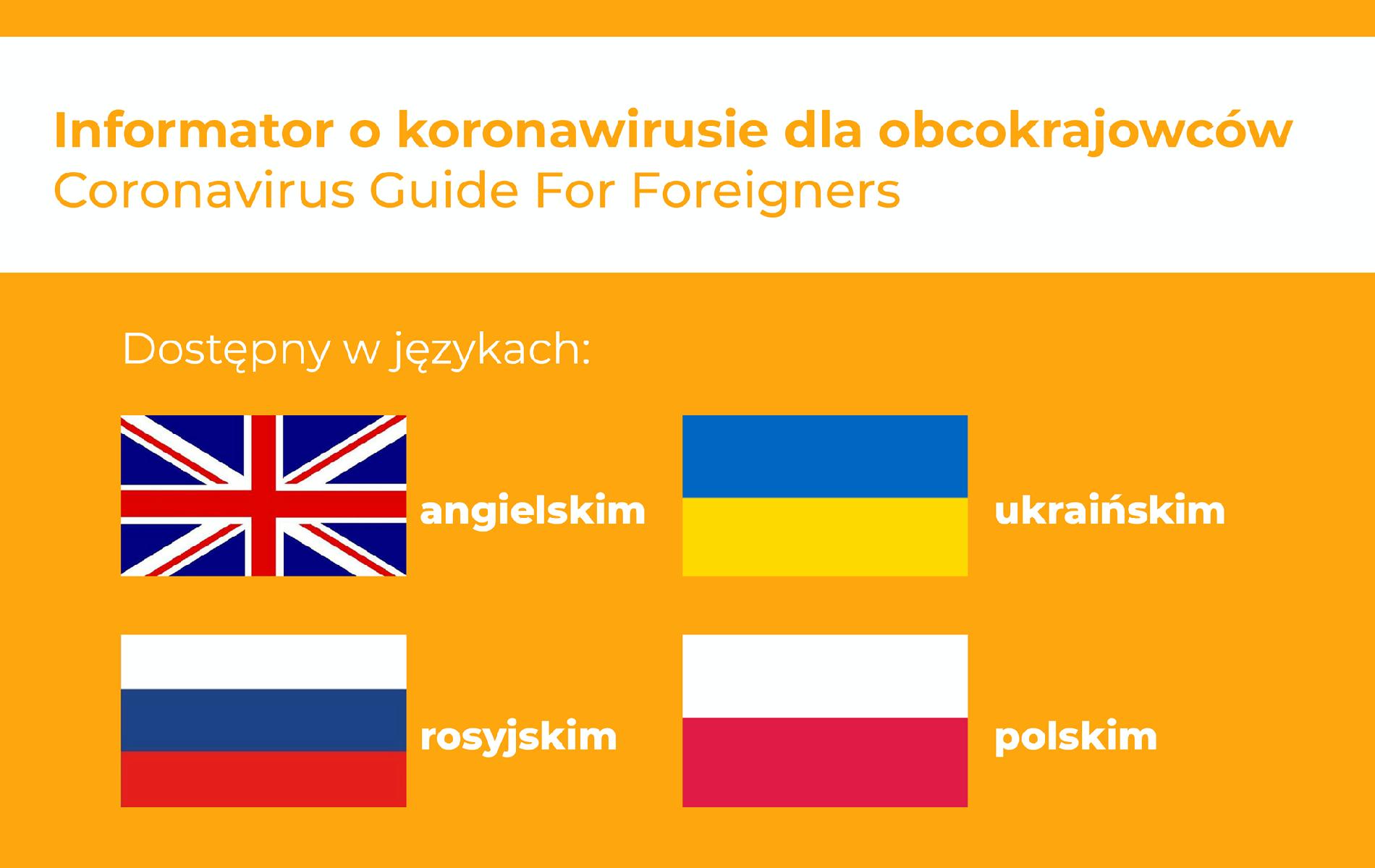 Informator o koronawirusie dla obcokrajowców [Coronavirus Guide For Foreigners] - grafika artykułu